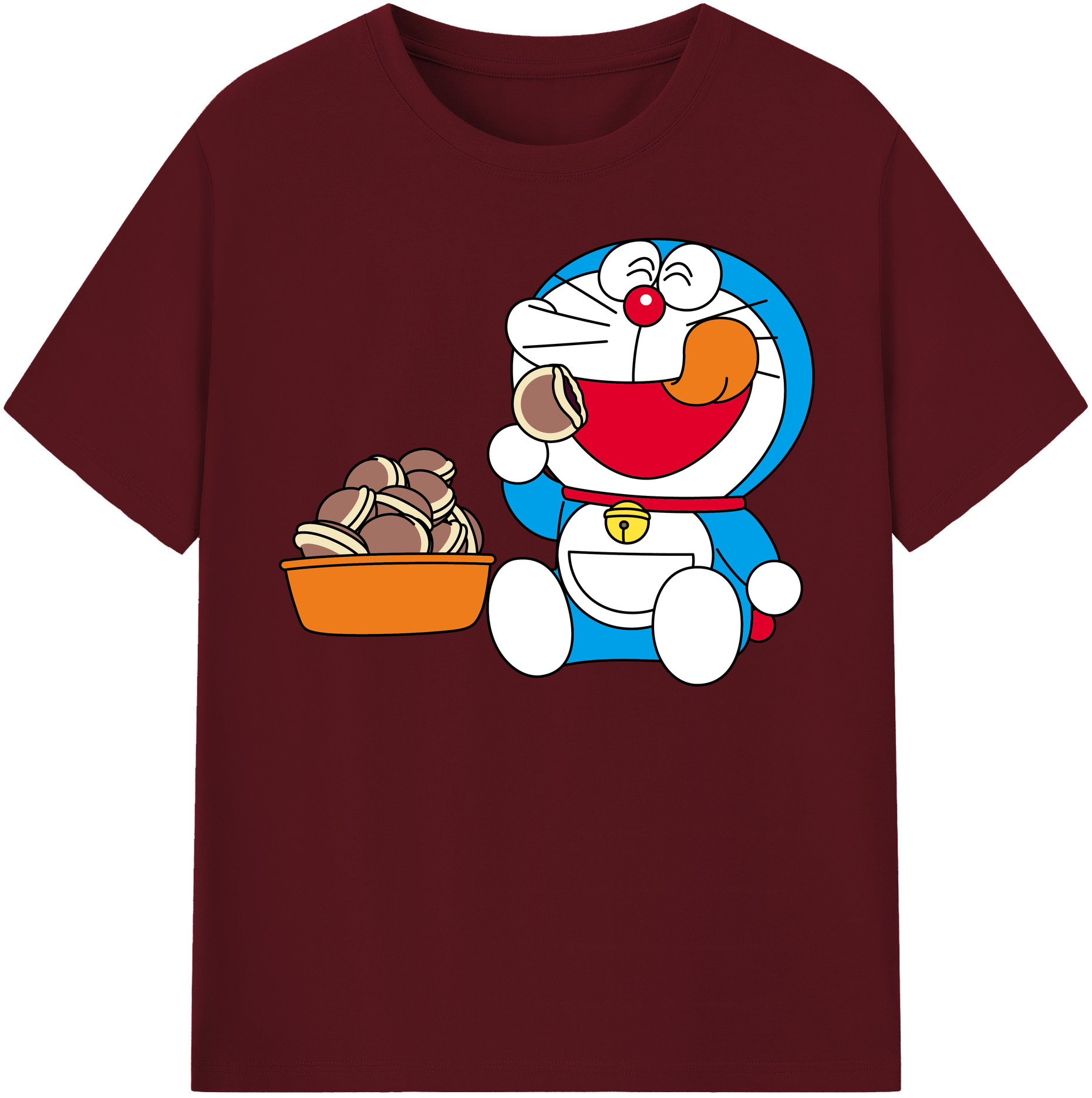 （画像用） ドラえもん Doraemon 綿100％半袖Tシャツ（フロントプリント）